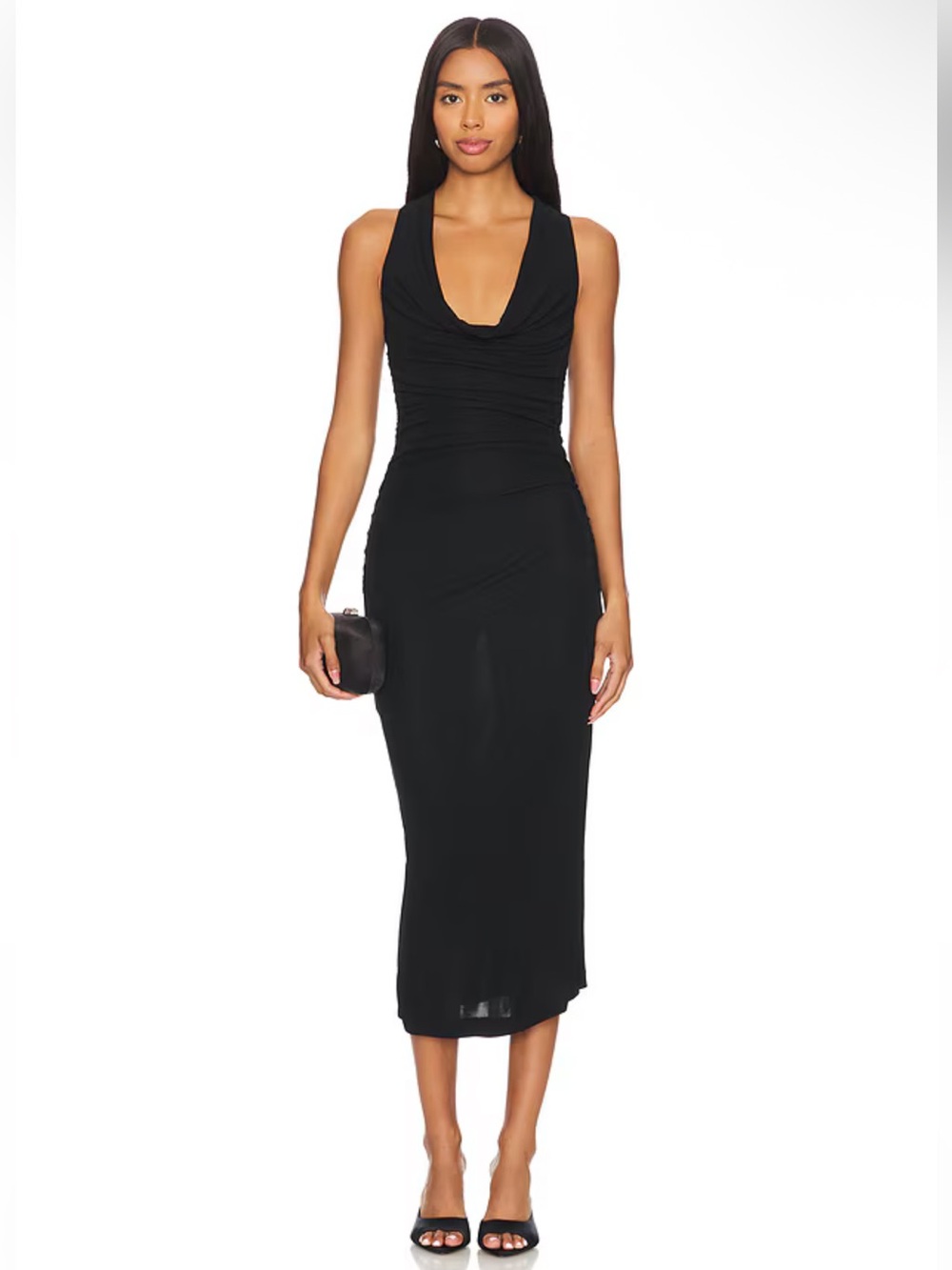 Amanda Uprichard Kahlo Dress in Black Size M